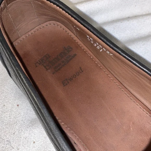 Allen Edmonds Black Leather Bit Loafers